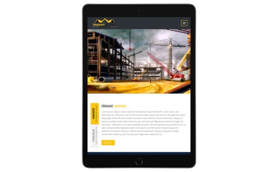 Kurumsal- İnşaat Web Sitesi Paketi - 0259 Kurumsal- İnşaat Web Sitesi Paketi - 0259