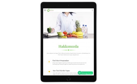 Diyetisyen Web Site Paketi Nutri - 0110 Diyetisyen Web Site Paketi Nutri - 0110